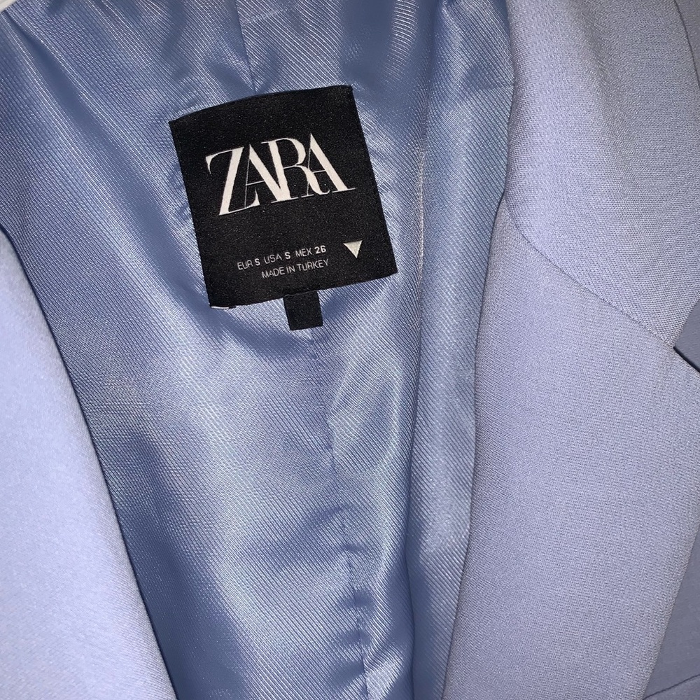 Blue Zara Oversized Blazer - Picture 6 of 11